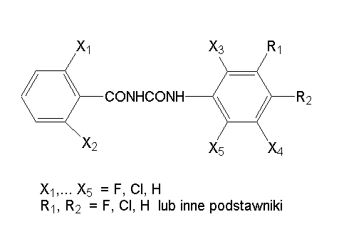 Wzr oglny zoocydw benzylomocznikowych.